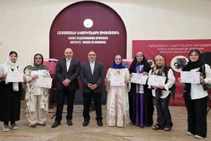  آثار هنرمندان ایرانی در گالری انجمن هنرهای تجسمی ارمنستان در ایروان به نمایش در آمد