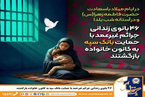 بازگشت 46 بانوی زندانی جرائم غیرعمد با حمایت بانک سپه به کانون خانواده