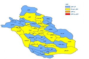 شیراز به وضعیت زرد کرونایی درآمد