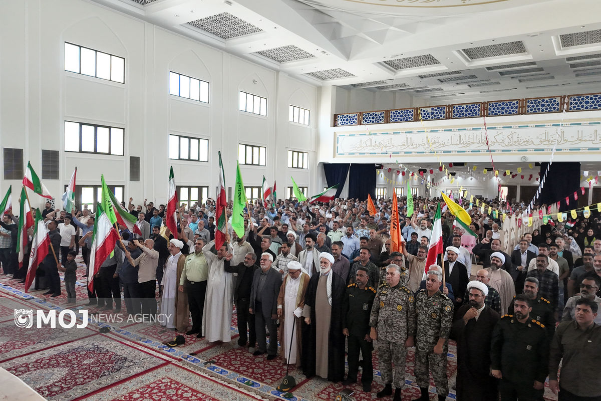 محکومیت رژیم صهیونیستی در نماز جمعه کیش