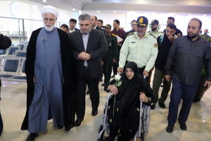 مراسم استقبال از ۱۳۳ خانواده شهید فراجا در کیش + فیلم