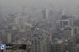 هوای شهر تهران در آستانه وضعیت قرمز قرار گرفت
