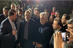 بازدید وزیر کشور  از محل حادثه آتش سوزی کمپ ترک اعتیاد در لنگرود