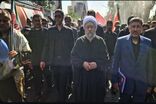 آیت الله آملی لاریجانی در مراسم تشییع پیکر مطهر رهبر شهید انقلاب حضور یافت
