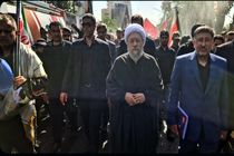 آیت الله آملی لاریجانی در مراسم تشییع پیکر مطهر رهبر شهید انقلاب حضور یافت