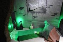 دهمین نمایشگاه مردمی یاس کبود ویژه ایام فاطمیه در پارس آباد برپا می شود