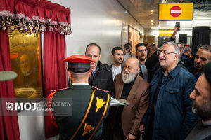 مراسم بهره برداری از ایستگاه مترو سرباز وطن - تهران