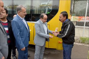  تجلیل از فعالان حوزه حمل و نقل شهری در ایستگاه های شهر نجف آباد