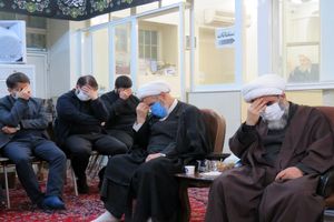 مراسم سوگواری شهادت صدیقه طاهره حضرت زهرا(سلام الله علیها) در دفتر حضرت آیت الله فاضل لنکرانی