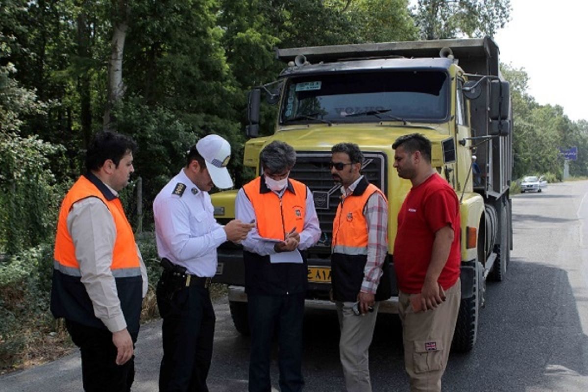 تخلف اضافه تناژ کامیون + راهداری مازندران