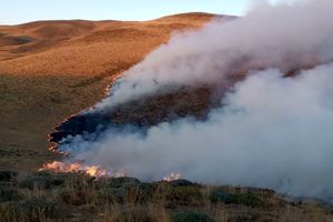 آتش در مراتع خانمیرزا چهارمحال و بختیاری مهار شد