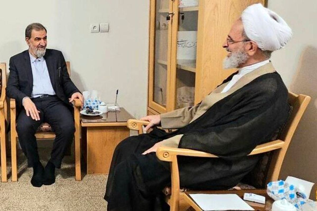 محسن رضایی در دیدار با آیت‌الله علیرضا اعرافی