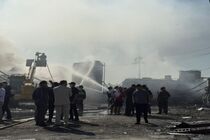 آتش‌سوزی مهیب در پمپ بنزین اربیل عراق مهار شد