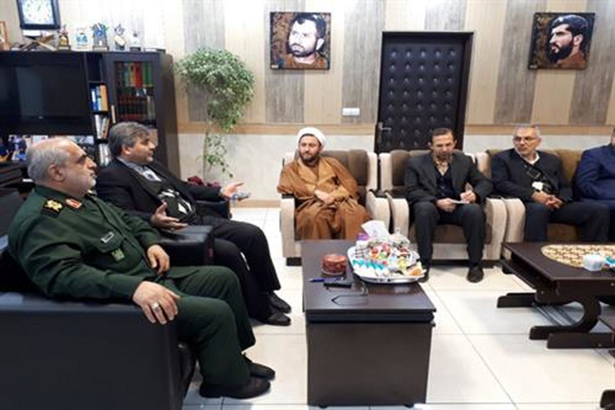 دیدار مدیرکل کمیته امداد گیلان با فرمانده سپاه قدس گیلان