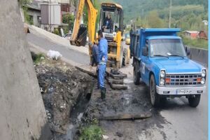 جوی‌های منطقه سرتپه شیرگاه پاکسازی و لایروبی شد