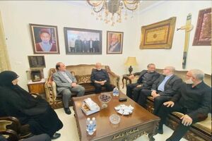 هیات پارلمانی ایران با خانواده شهید سید حسن نصرالله دیدار کردند