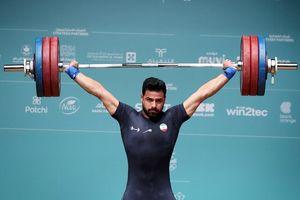 علیرضا معینی با رکورد ۱۷۱ کیلوگرم نایب‌قهرمان بازی‌های کشورهای اسلامی شد