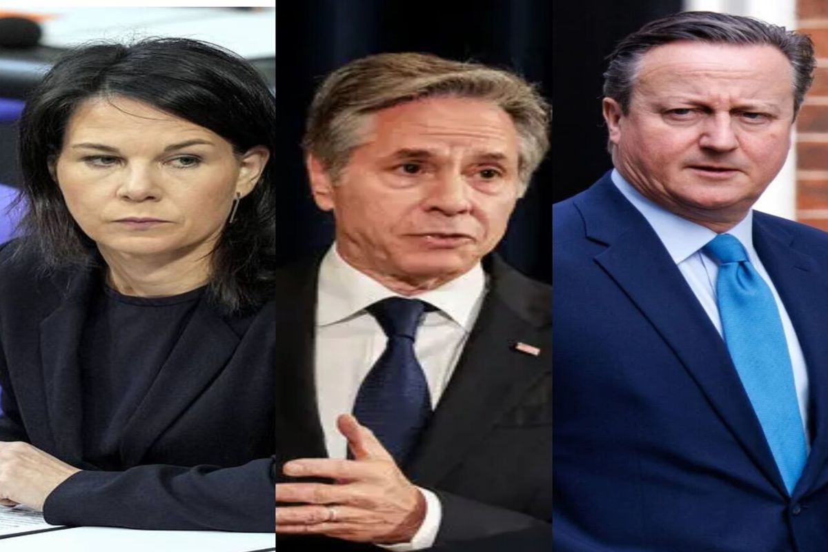 وزرای خارجه انگلیس، آمریکا و آلمان