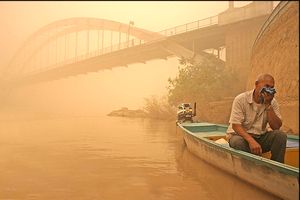 کاهش شعاع دید به ۵۰ متر در اهواز و بستان