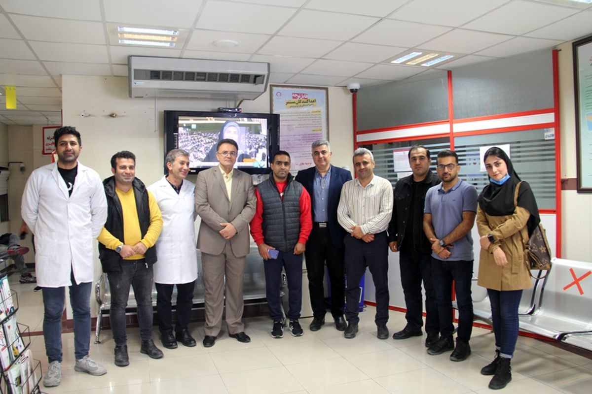 اهدای خون کشتی گیران مازندرانی