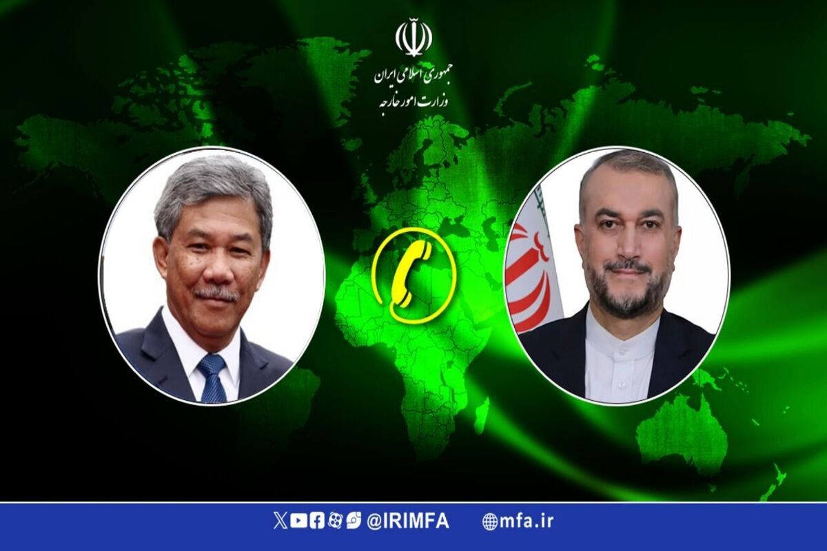 حسین امیرعبداللهیان وزیر امور خارجه جمهوری اسلامی و محمد حسن وزیر امور خارجه مالزی