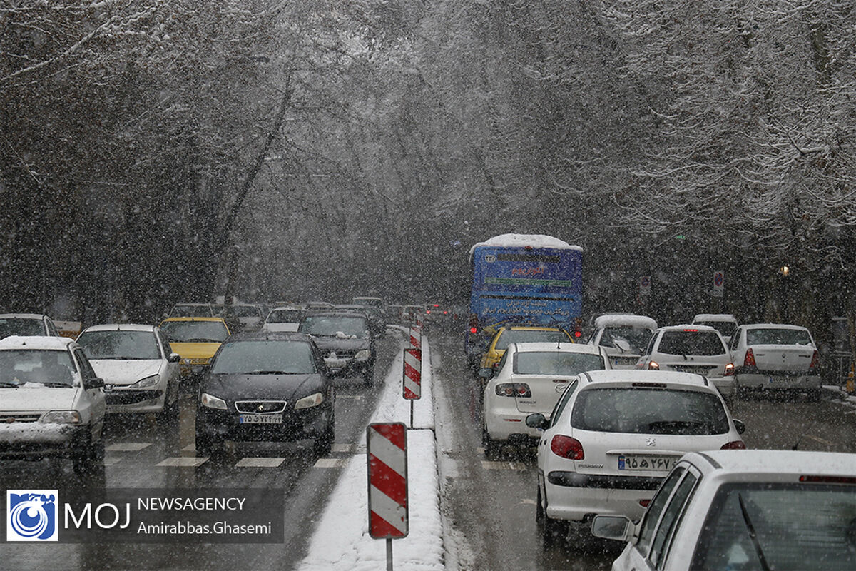 بارش برف زمستانی در تهران