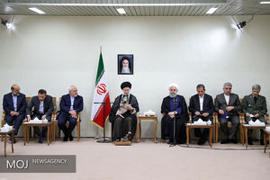 دیدار رییس‌جمهوری و اعضای هیات دولت با مقام معظم رهبری