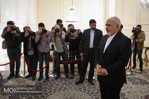 دیدار محمود الزهار عضو فراکسیون حماس با ظریف