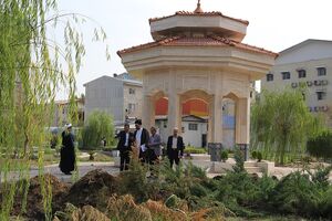 آغاز ساخت دیوار سبز شهدا دانشگاه آزاد اسلامی واحد رشت