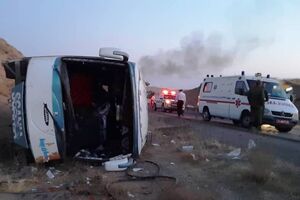 واژگونی مرگبار اتوبوس حامل کارگران شرکت نفت 