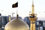 حرم مطهر رضوی سیاه‌پوش شد