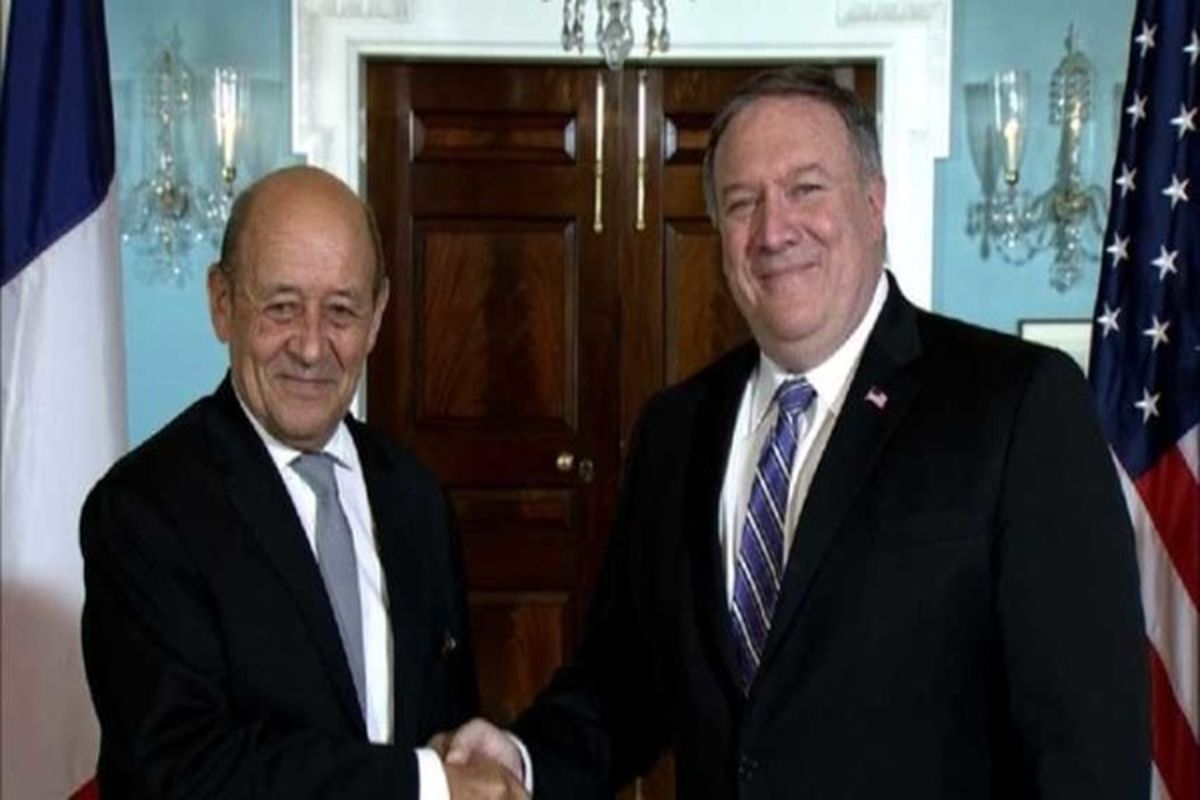 دیدار پمپئو و لودریان درباره موضوع  ایران