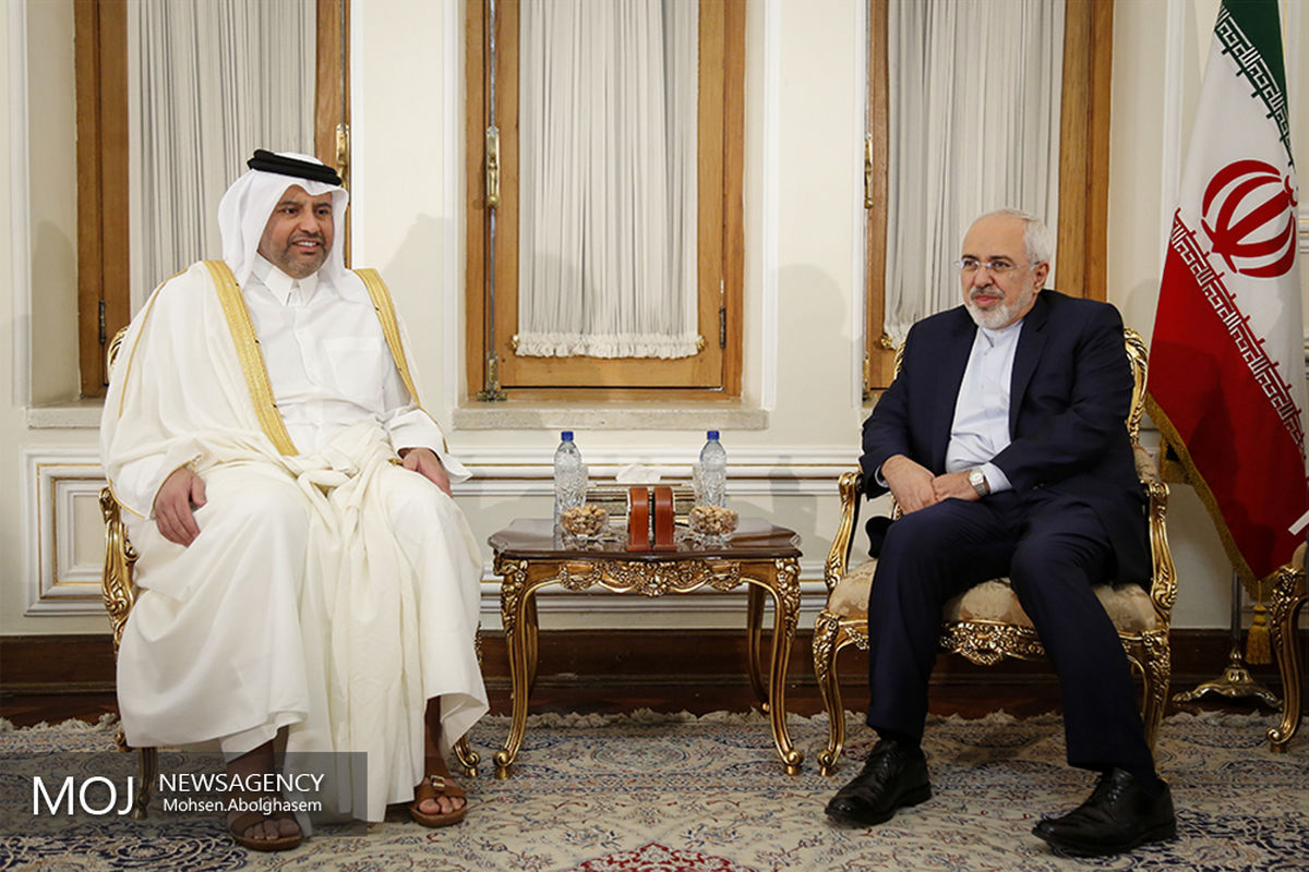 دیدار وزیر تجارت قطر با ظریف