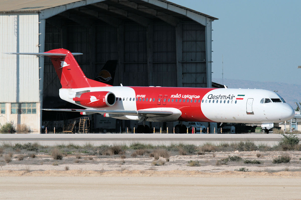 فوکر 100 قشم‌ایر 