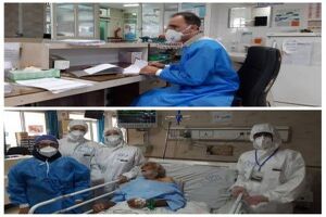بهبودی کامل یک پیرمرد 98 ساله مبتلا به کرونا در شهرستان آران و بیدگل