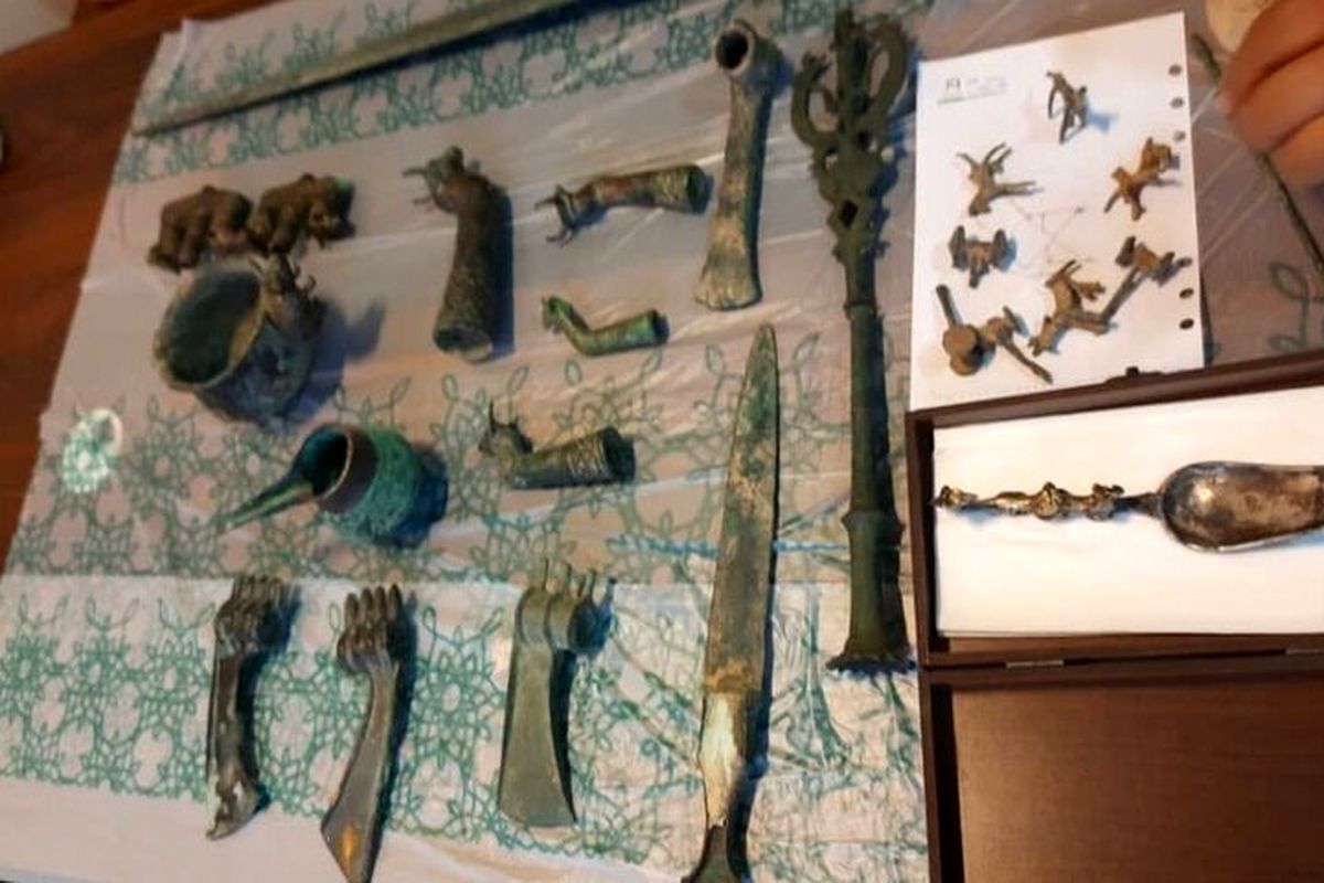 ۳۲ قلم شیء تاریخی متعلق به هزاره اول قبل از میلاد در تهران ضبط شد