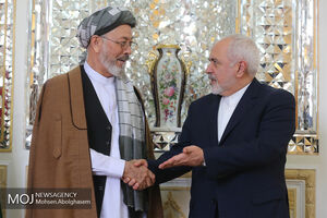 دیدار رییس شورای عالی صلح افغانستان با ظریف