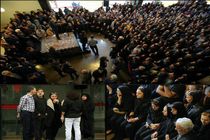 پیکر عارف لرستانی در میان اشک و تشویق حضار تشییع شد