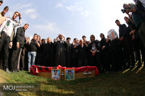 پیکر ابراهیم آشتیانی تشییع شد