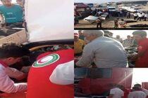 برخورد خودروی سواری پژو با تریلی با دو فوتی