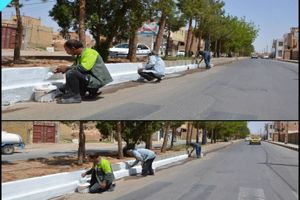 ادامه عملیات عمرانی برخی از معابر  شهر میبد آغاز شد
