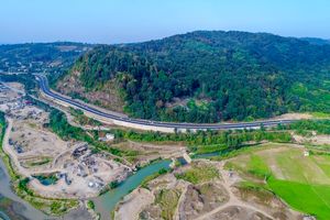 اجرای بیش از ۴ کیلومتر نیوجرسی در جاده های مازندران