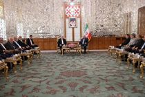 رئیس و اعضای شورای رهبری حماس با رئیس مجلس دیدار کردند