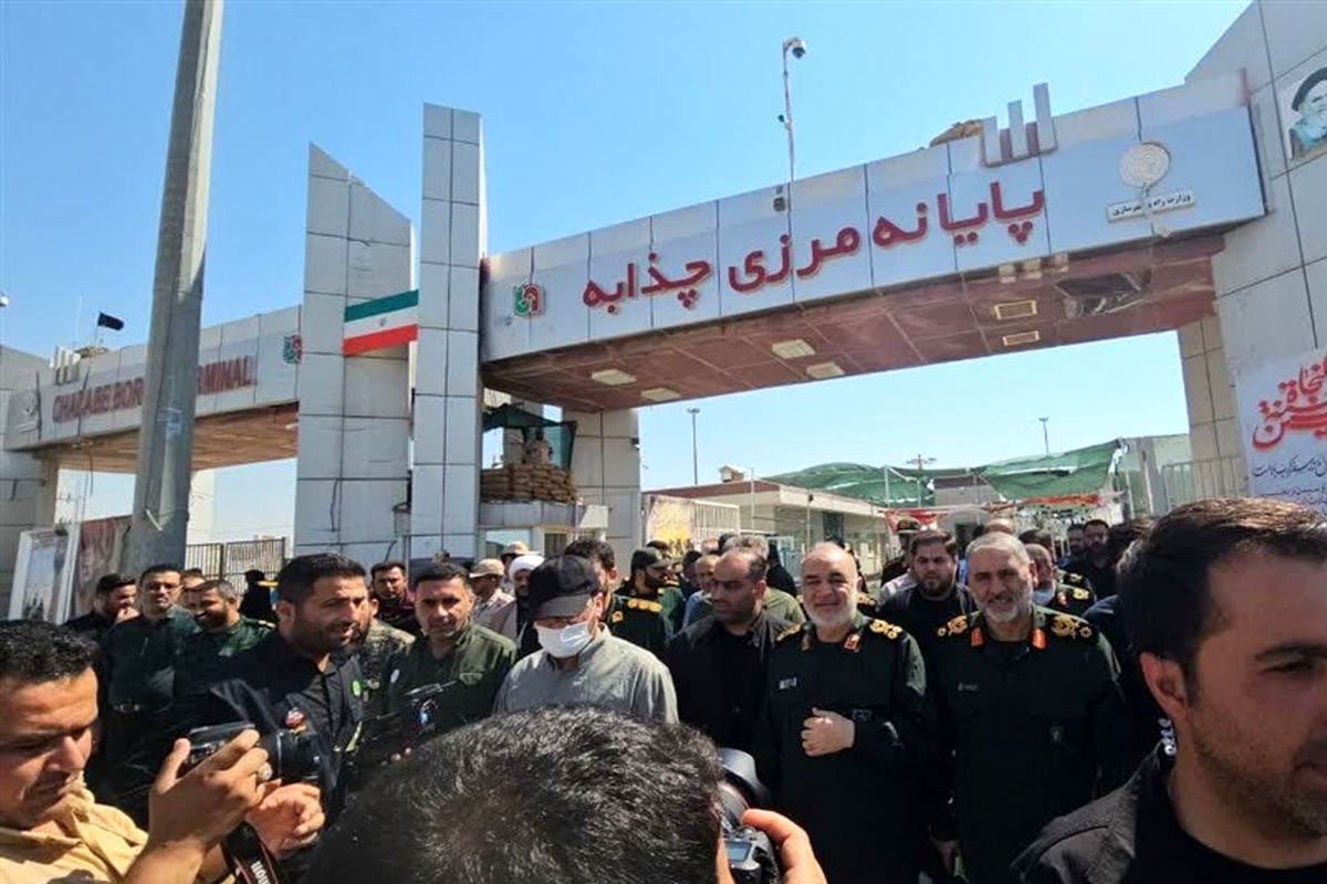 بازدید فرکانده کل سپاه از مرز چذابه