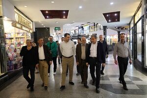 بازدید میدانی مدیرعامل سازمان منطقه آزاد کیش از بازارها برای بررسی مشکلات اصناف