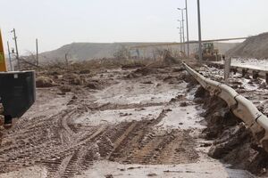  احتمال  بروز رانش در بخشهای دیگر جاده اردبیل_نیر وجود دارد