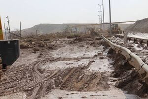  احتمال  بروز رانش در بخشهای دیگر جاده اردبیل_نیر وجود دارد
