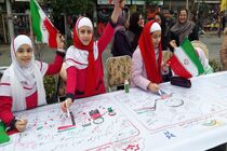 ثبت طولانی ترین نقاشی دانش آموزی شهر رشت