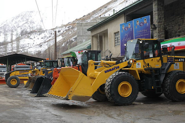 برگزاری آئین رونمایی از نوسازی ناوگان راهداری کشور با حضور وزیر راه و شهرسازی