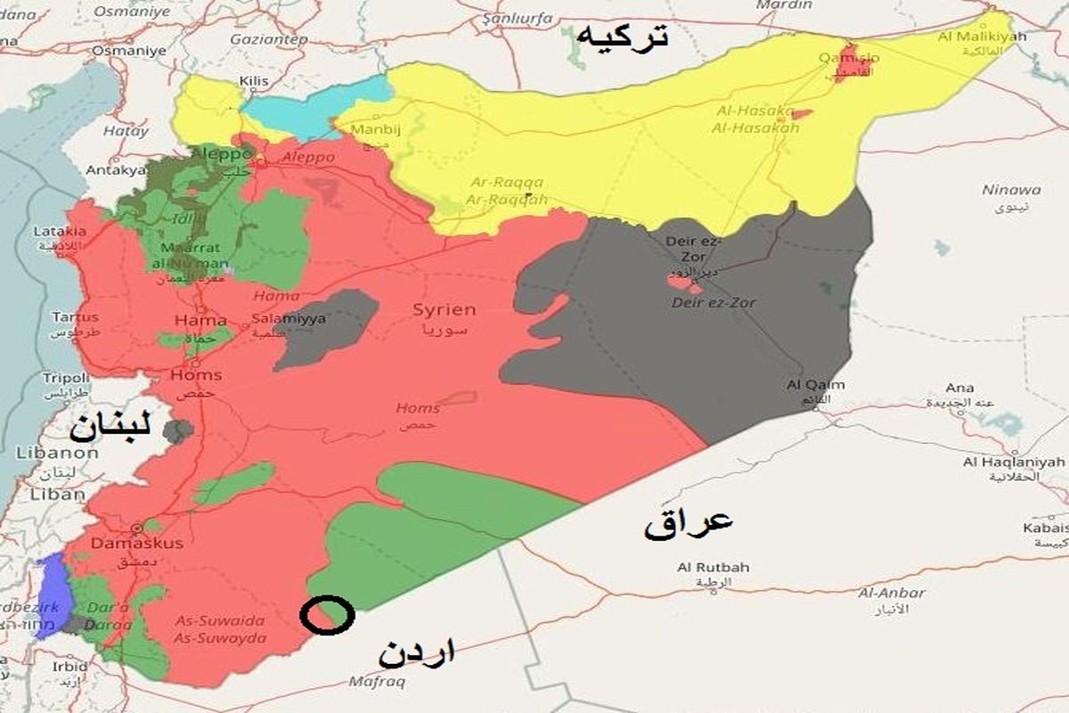 مرز اردن و سوریه